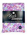 MUS Book Sleeve - Bloemetjes paars grof