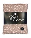 MUS Book Sleeve - Lichtbruin met witte bloemetjes
